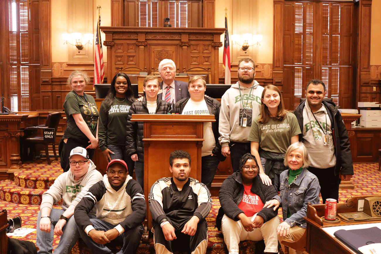 Group of students visiting the Capitol